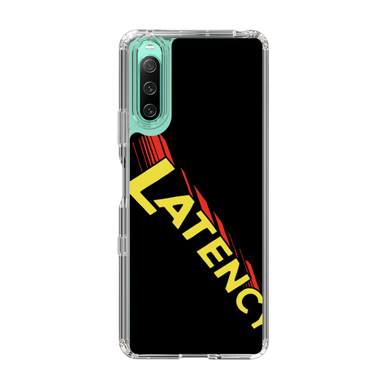 スリムプロテクションケース［ LATENCY - Rock logo - Black ］