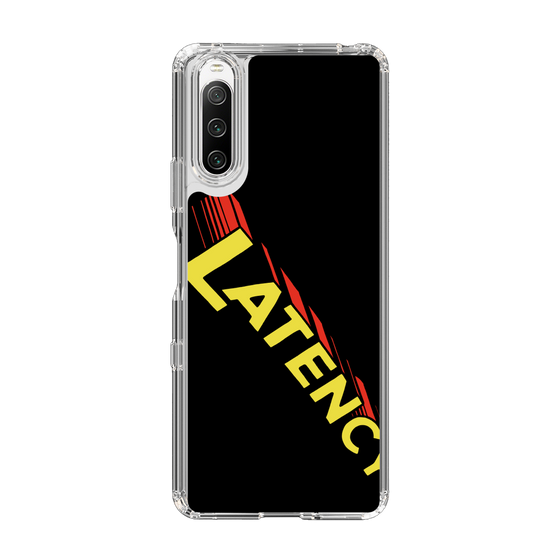 スリムプロテクションケース［ LATENCY - Rock logo - Black ］