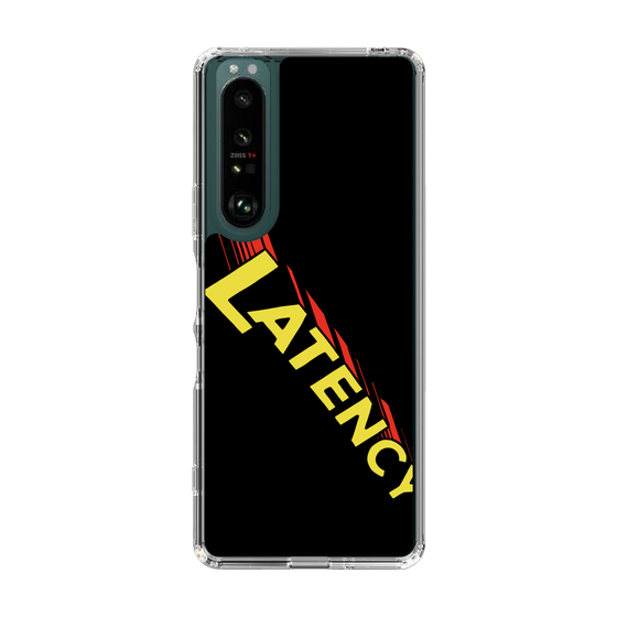 スリムプロテクションケース［ LATENCY - Rock logo - Black ］
