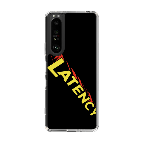 スリムプロテクションケース［ LATENCY - Rock logo - Black ］