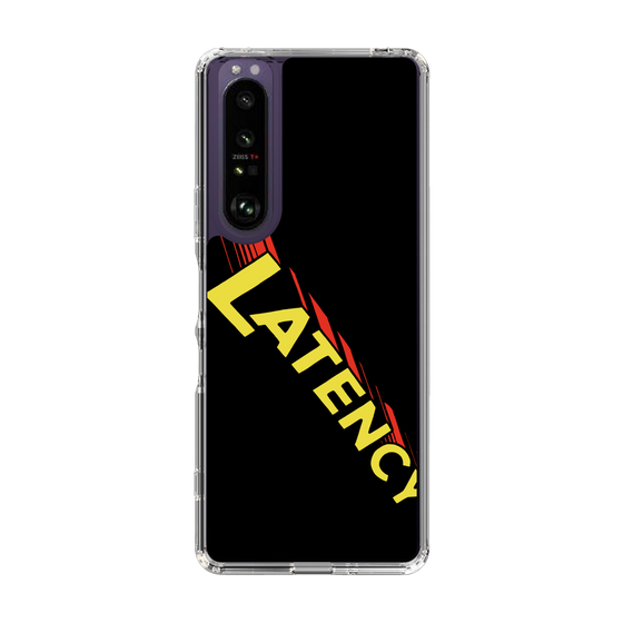スリムプロテクションケース［ LATENCY - Rock logo - Black ］