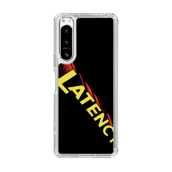 スリムプロテクションケース［ LATENCY - Rock logo - Black ］