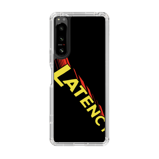 スリムプロテクションケース［ LATENCY - Rock logo - Black ］