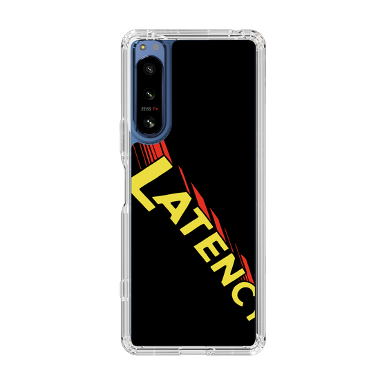 スリムプロテクションケース［ LATENCY - Rock logo - Black ］