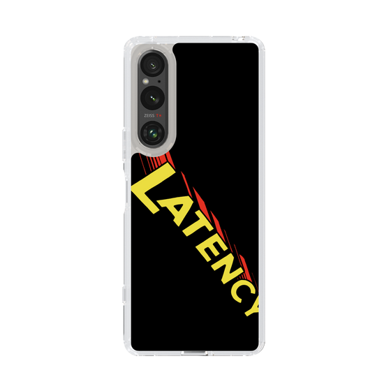 スリムプロテクションケース［ LATENCY - Rock logo - Black ］