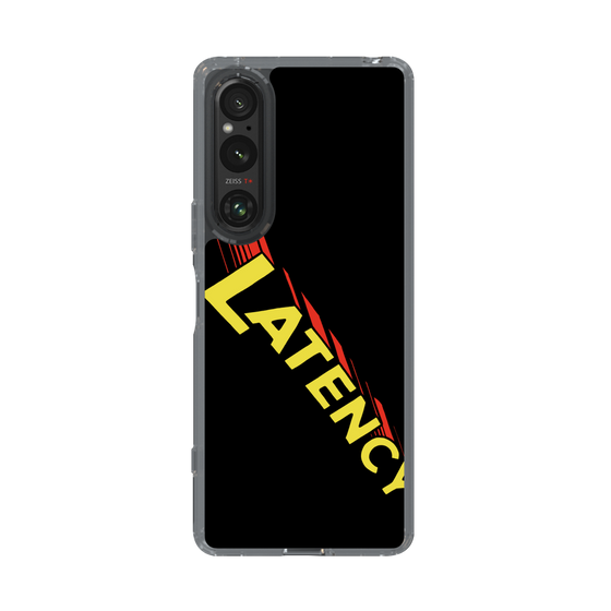 スリムプロテクションケース［ LATENCY - Rock logo - Black ］