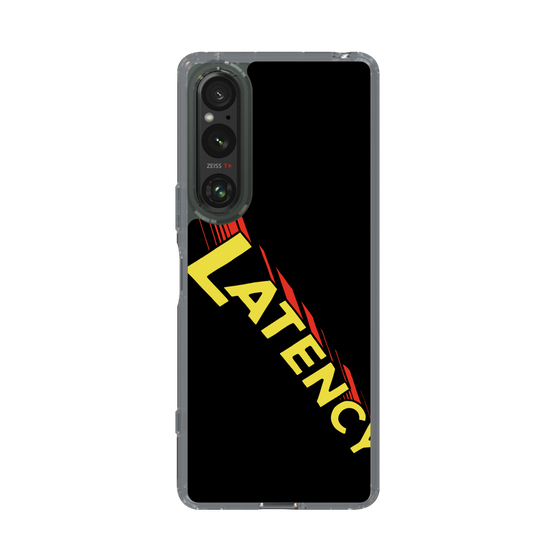 スリムプロテクションケース［ LATENCY - Rock logo - Black ］