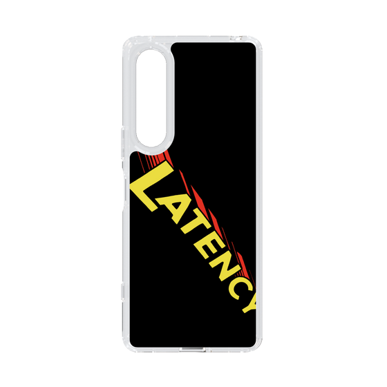 スリムプロテクションケース［ LATENCY - Rock logo - Black ］