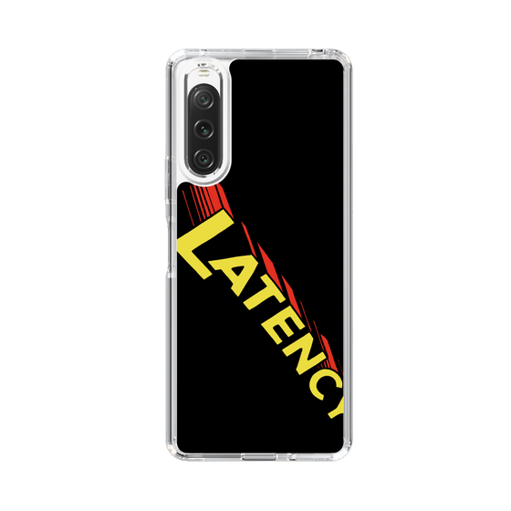 スリムプロテクションケース［ LATENCY - Rock logo - Black ］
