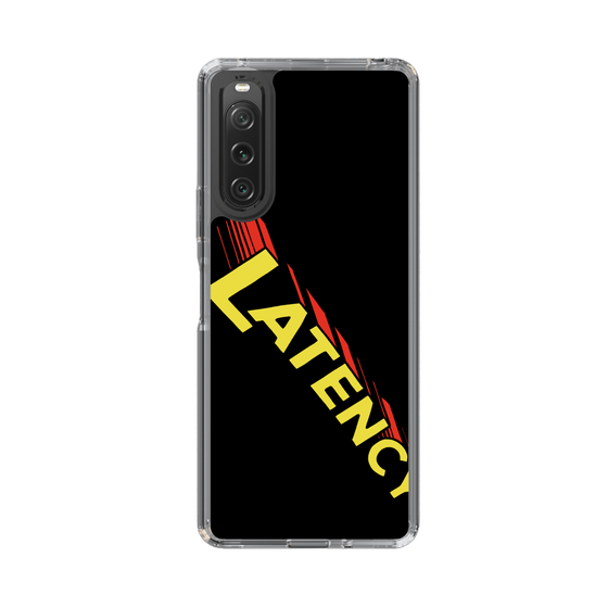 スリムプロテクションケース［ LATENCY - Rock logo - Black ］