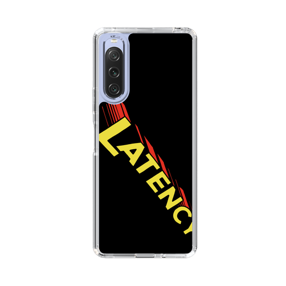 スリムプロテクションケース［ LATENCY - Rock logo - Black ］