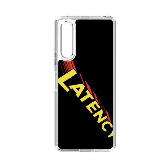 スリムプロテクションケース［ LATENCY - Rock logo - Black ］