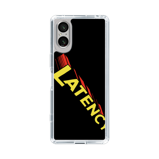 スリムプロテクションケース［ LATENCY - Rock logo - Black ］