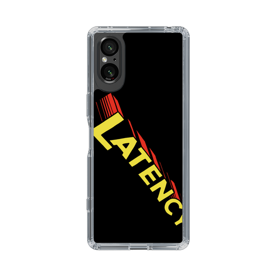 スリムプロテクションケース［ LATENCY - Rock logo - Black ］