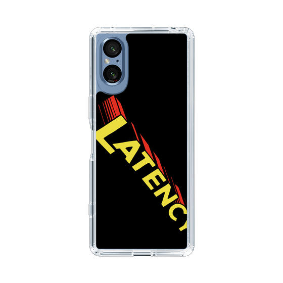 スリムプロテクションケース［ LATENCY - Rock logo - Black ］