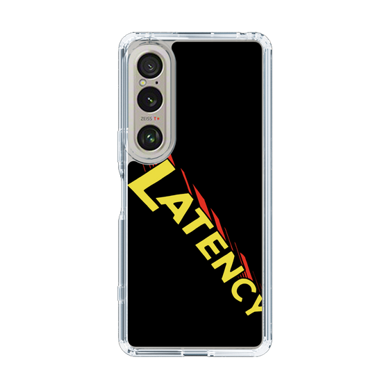 スリムプロテクションケース［ LATENCY - Rock logo - Black ］
