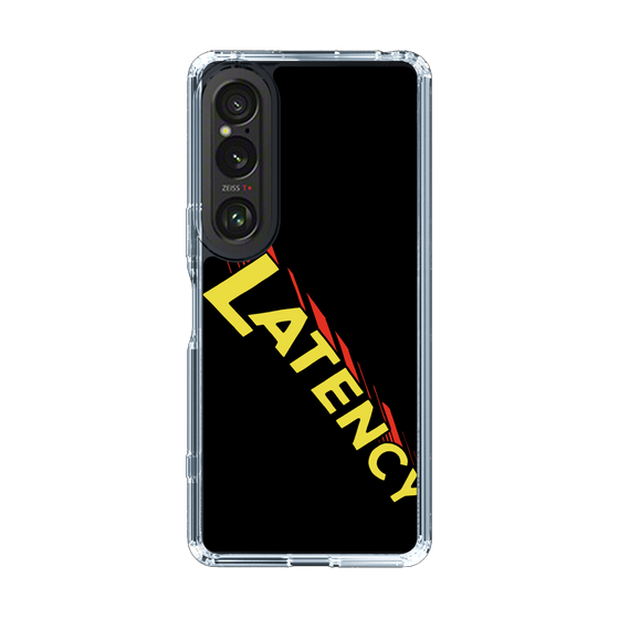 スリムプロテクションケース［ LATENCY - Rock logo - Black ］