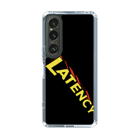 スリムプロテクションケース［ LATENCY - Rock logo - Black ］