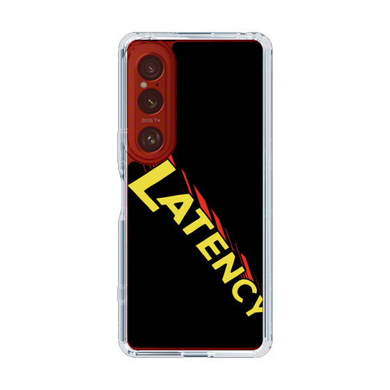 スリムプロテクションケース［ LATENCY - Rock logo - Black ］