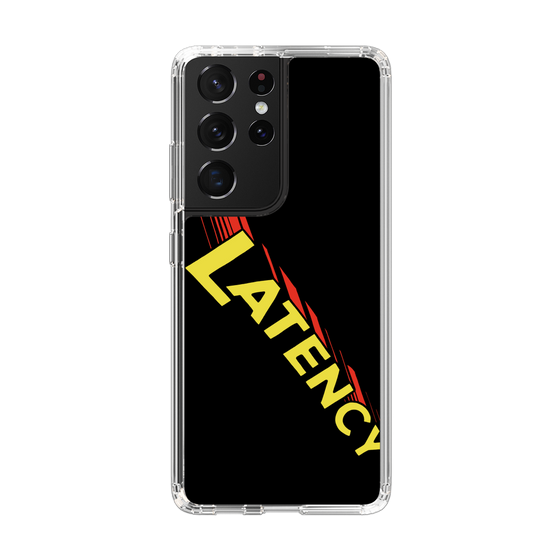 スリムプロテクションケース［ LATENCY - Rock logo - Black ］