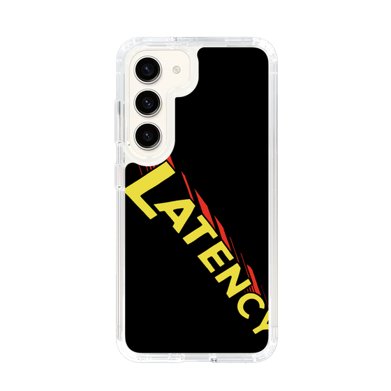スリムプロテクションケース［ LATENCY - Rock logo - Black ］