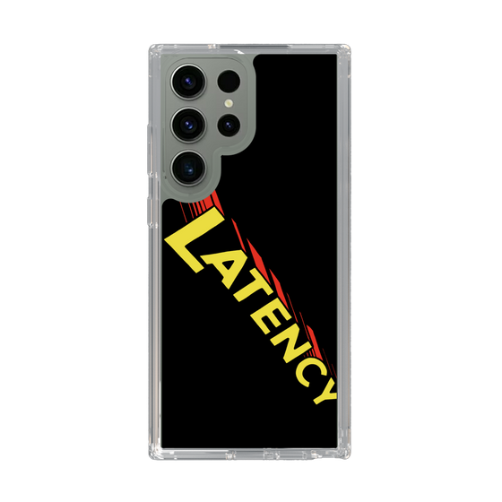 スリムプロテクションケース［ LATENCY - Rock logo - Black ］