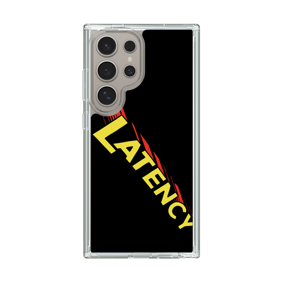 スリムプロテクションケース［ LATENCY - Rock logo - Black ］