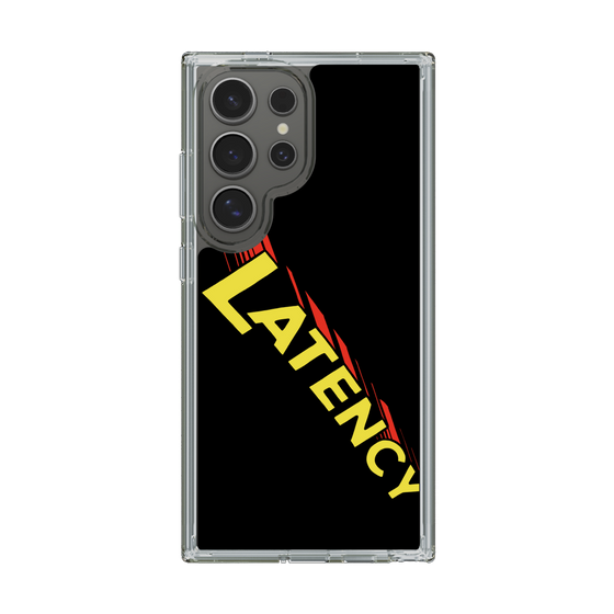 スリムプロテクションケース［ LATENCY - Rock logo - Black ］