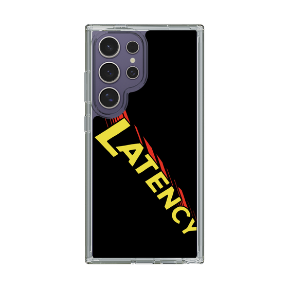 スリムプロテクションケース［ LATENCY - Rock logo - Black ］