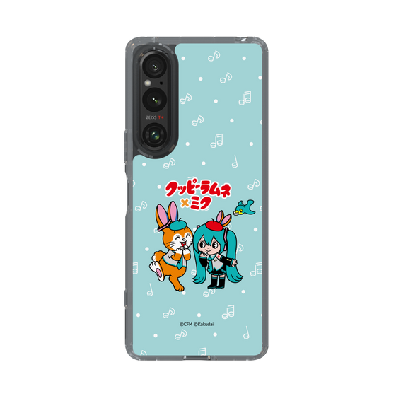 スリムプロテクションケース［ 初音ミク×クッピーラムネ - 初音ミク×クッピー - デフォルメイラスト ］