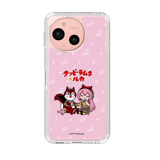 スリムプロテクションケース［ 初音ミク×クッピーラムネ - 巡音ルカ×ラム - デフォルメイラスト ］