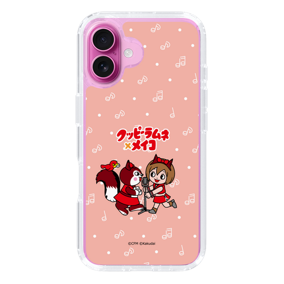 スリムプロテクションケース［ 初音ミク×クッピーラムネ - MEIKO×ラム - デフォルメイラスト ］