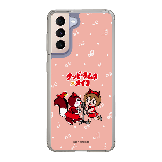 スリムプロテクションケース［ 初音ミク×クッピーラムネ - MEIKO×ラム - デフォルメイラスト ］