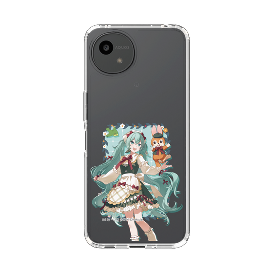 スリムプロテクションケース［ 初音ミク×クッピーラムネ - 初音ミク×クッピー - 等身イラスト1 ］