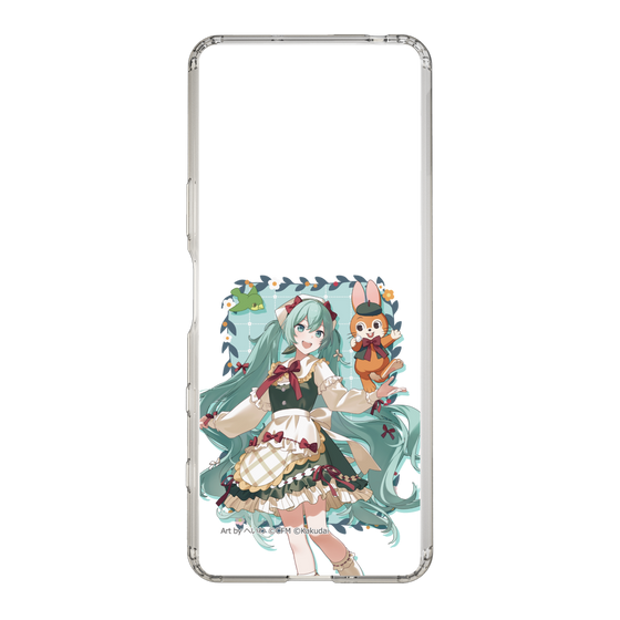 スリムプロテクションケース［ 初音ミク×クッピーラムネ - 初音ミク×クッピー - 等身イラスト1 ］