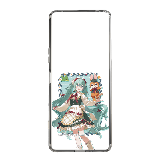 スリムプロテクションケース［ 初音ミク×クッピーラムネ - 初音ミク×クッピー - 等身イラスト1 ］