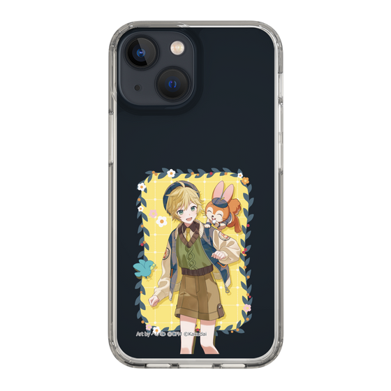 スリムプロテクションケース［ 初音ミク×クッピーラムネ - 鏡音レン×クッピー - 等身イラスト1 ］