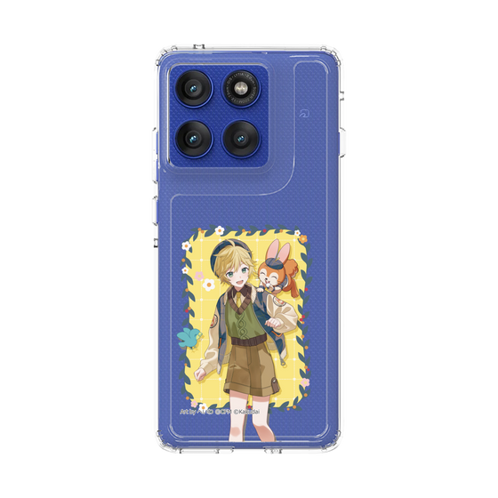 スリムプロテクションケース［ 初音ミク×クッピーラムネ - 鏡音レン×クッピー - 等身イラスト1 ］