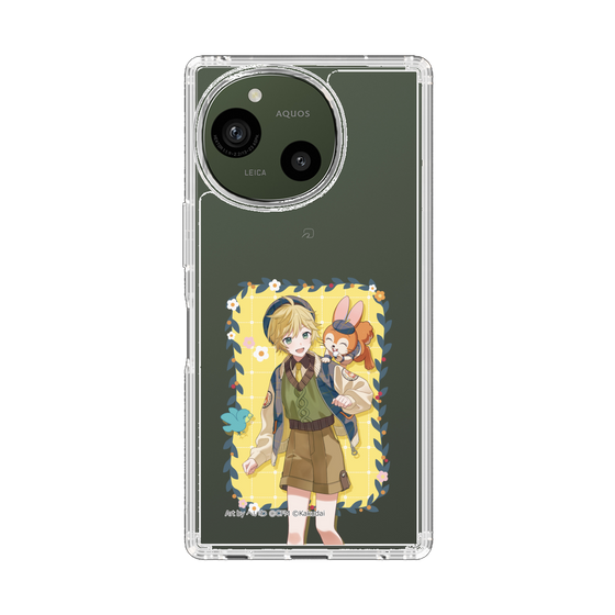 スリムプロテクションケース［ 初音ミク×クッピーラムネ - 鏡音レン×クッピー - 等身イラスト1 ］