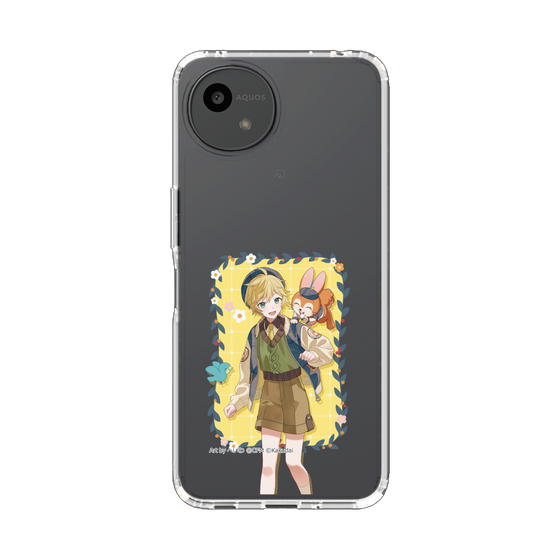 スリムプロテクションケース［ 初音ミク×クッピーラムネ - 鏡音レン×クッピー - 等身イラスト1 ］