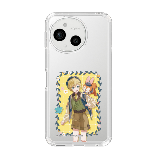 スリムプロテクションケース［ 初音ミク×クッピーラムネ - 鏡音レン×クッピー - 等身イラスト1 ］