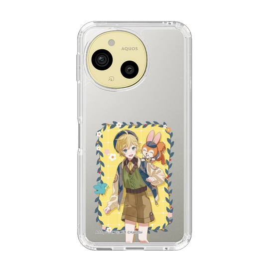 スリムプロテクションケース［ 初音ミク×クッピーラムネ - 鏡音レン×クッピー - 等身イラスト1 ］