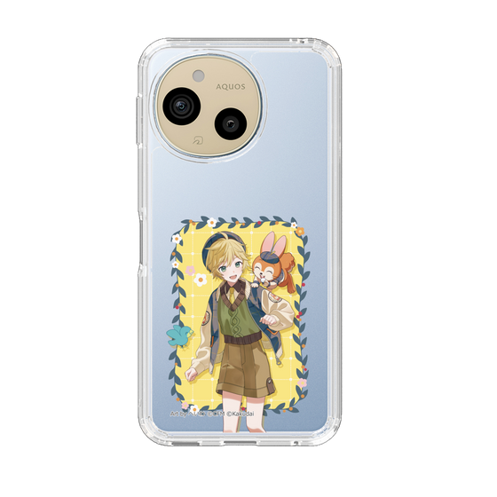 スリムプロテクションケース［ 初音ミク×クッピーラムネ - 鏡音レン×クッピー - 等身イラスト1 ］