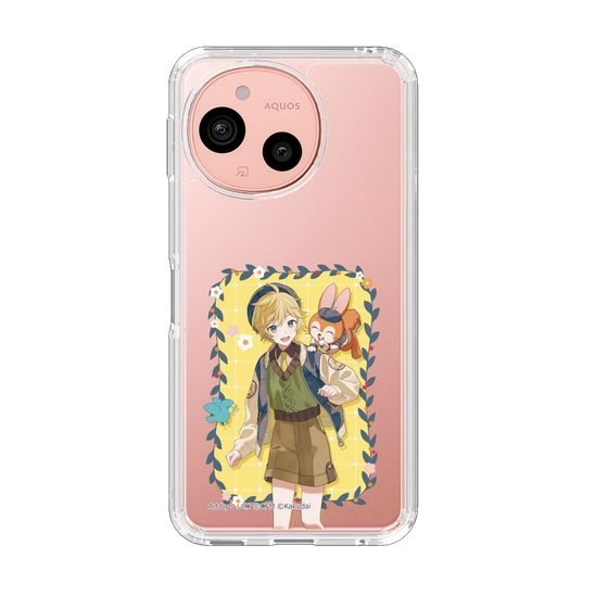 スリムプロテクションケース［ 初音ミク×クッピーラムネ - 鏡音レン×クッピー - 等身イラスト1 ］