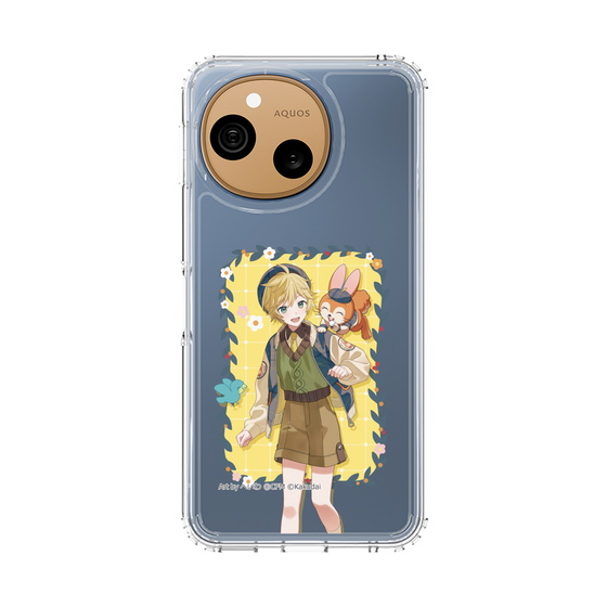 スリムプロテクションケース［ 初音ミク×クッピーラムネ - 鏡音レン×クッピー - 等身イラスト1 ］