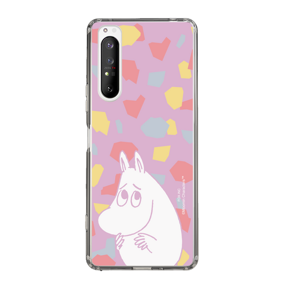 スリムプロテクションケース［ MOOMIN - Fearful face - color ］