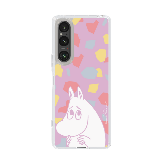 スリムプロテクションケース［ MOOMIN - Fearful face - color ］