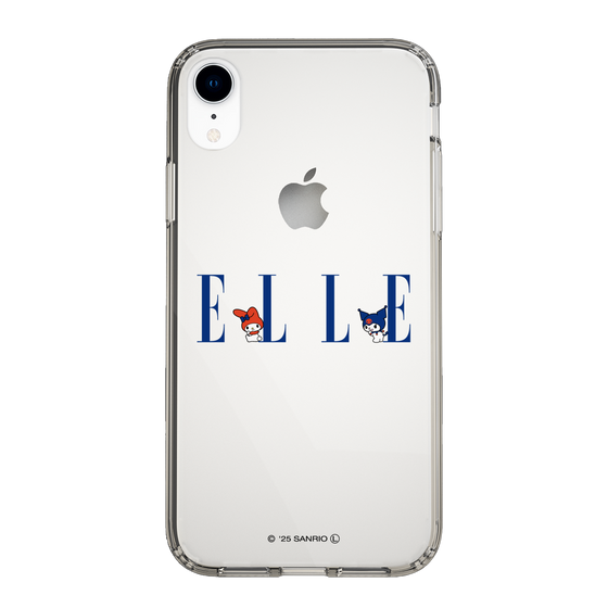 スリムプロテクションケース［ ELLE×マイメロディ＆クロミ - ロゴ ］