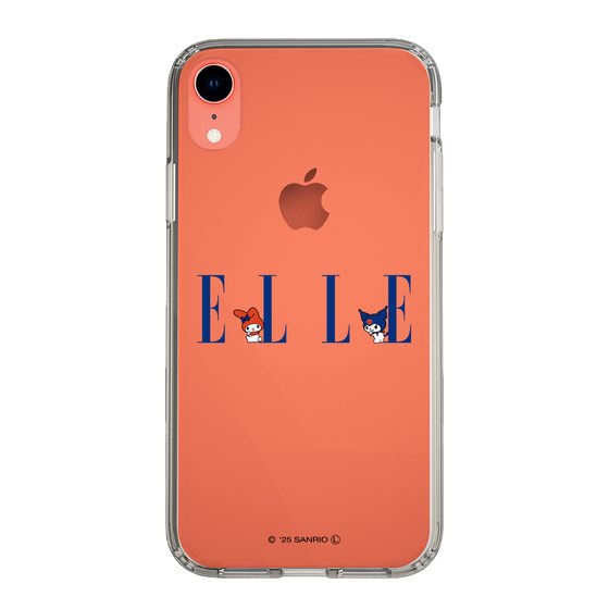 スリムプロテクションケース［ ELLE×マイメロディ＆クロミ - ロゴ ］