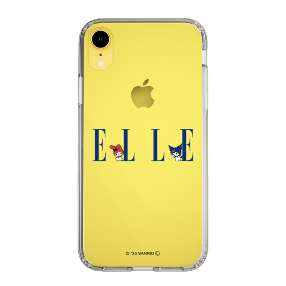 スリムプロテクションケース［ ELLE×マイメロディ＆クロミ - ロゴ ］